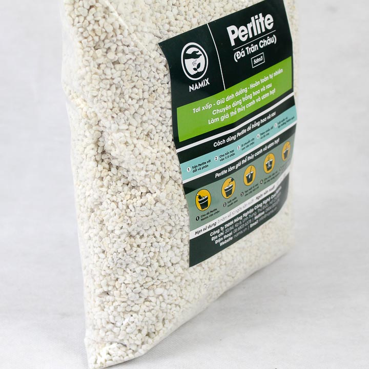 Đá Perlite Namix làm giá thể thủy canh, trồng hoa và rau, trồng thủy canh bằng đá Perlite