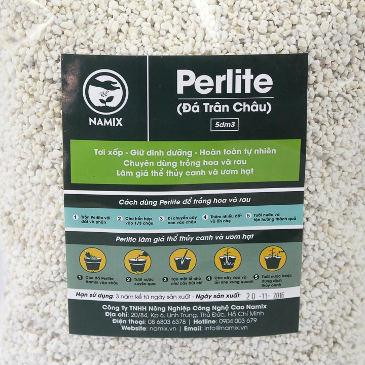 Cách sử dụng đá Perlite namix