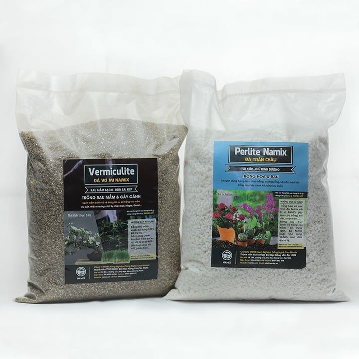 Đá perlite và vermiculite namix gói 5 lít