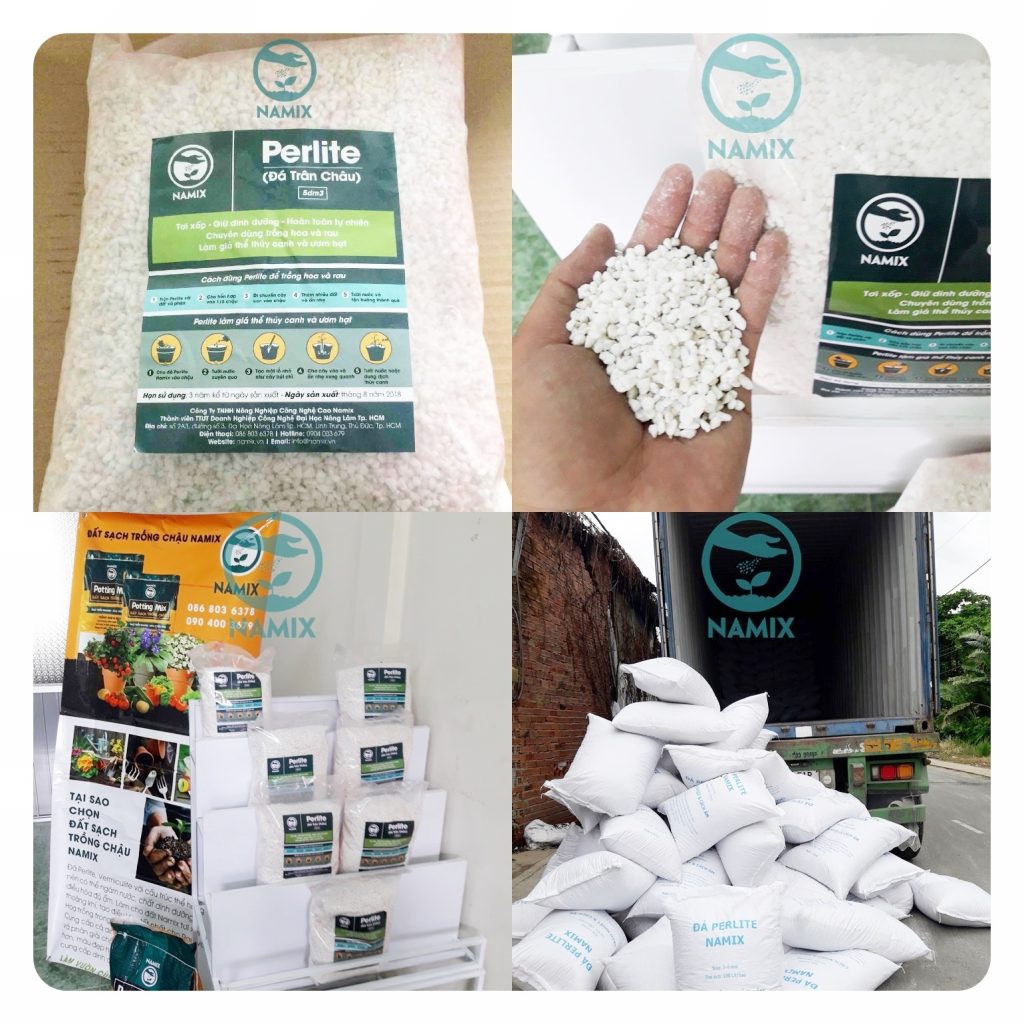 Namix bán đá Perlite Thủ Đức - giá thể trồng rau sạch an toàn