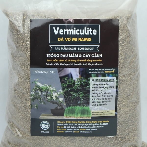 Đá Vermiculite Namix dạng túi 5dm3