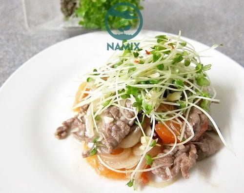 Chế biến rau mầm với nhiều món ngon hấp dẫn