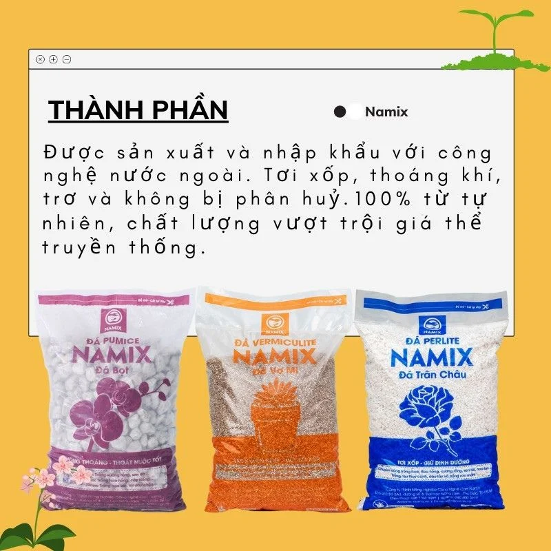 các loại giá thể đá khoáng