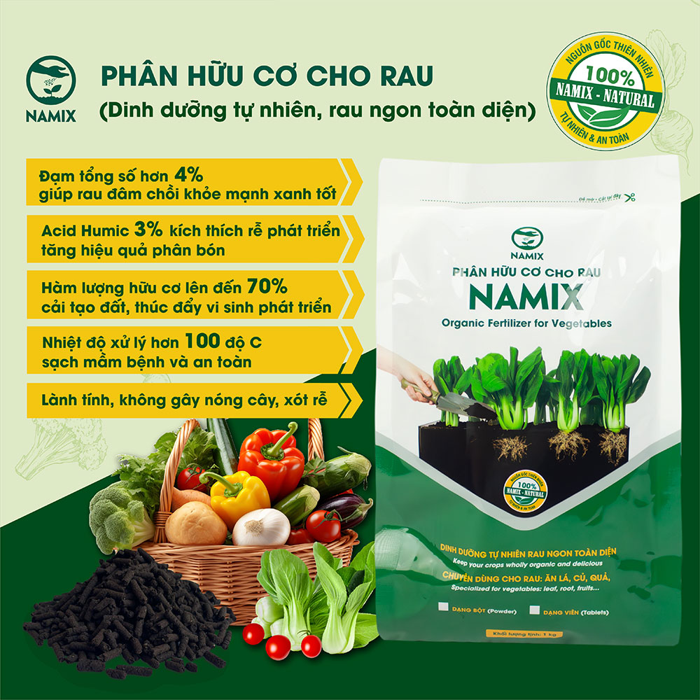 Poster phân cho rau